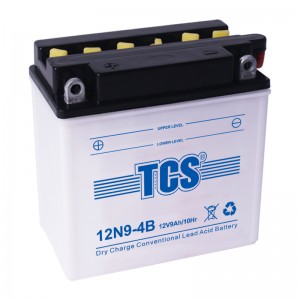 TCS摩托车干荷普通型水电池12N9-4B