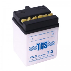 TCS摩托车干荷普通型水电池YB2.5L